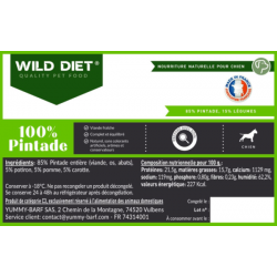 Wild Diet 100% Pintade 1kg...